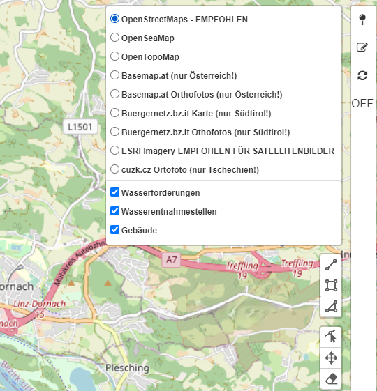 Ebenenauswahl